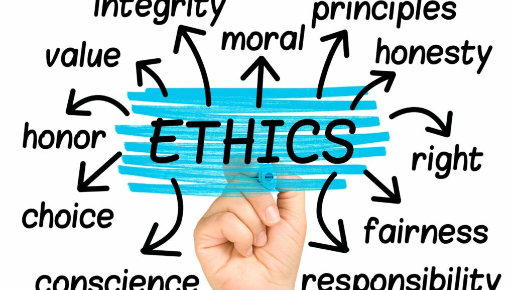 according to the text ethical behavior begins with