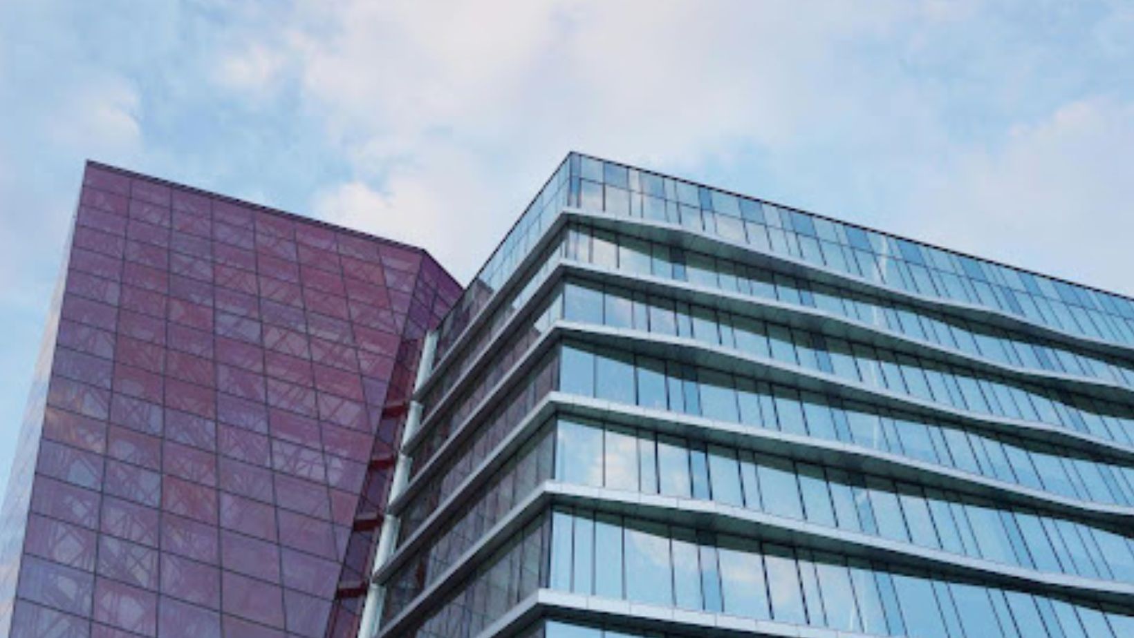 Modern glass building